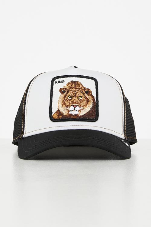 King lion trucker - black