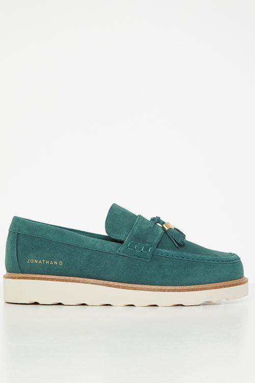 J Scout genuine suede loafer - teal