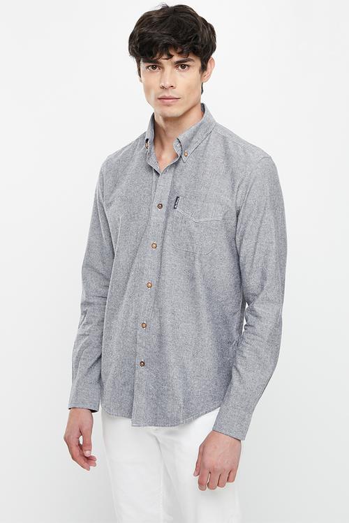Cotton oxford shirt - midnight