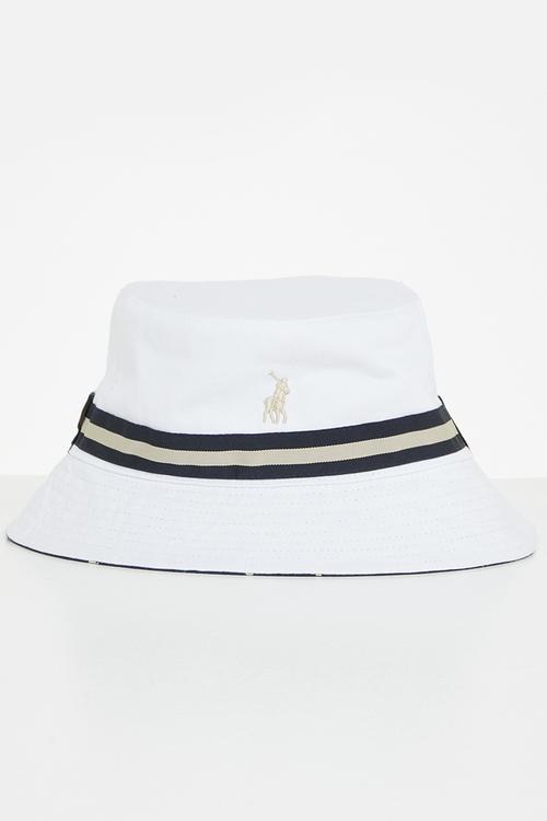 Classic monogram reversible bucket - white