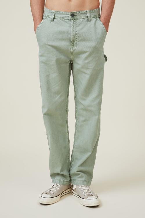 Loose fit pant - carpenter soft green