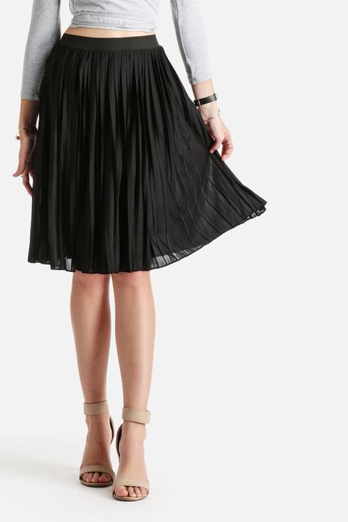 Audo Plisse Knee Skirt 