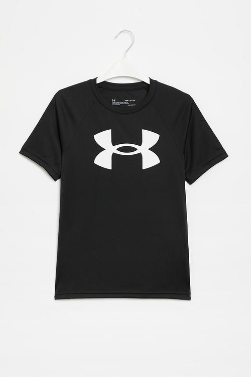 Ua tech big logo short sleeve - black/white
