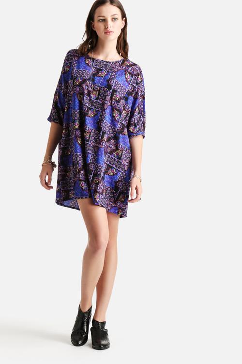 Eyes Print 3/4 Dress
