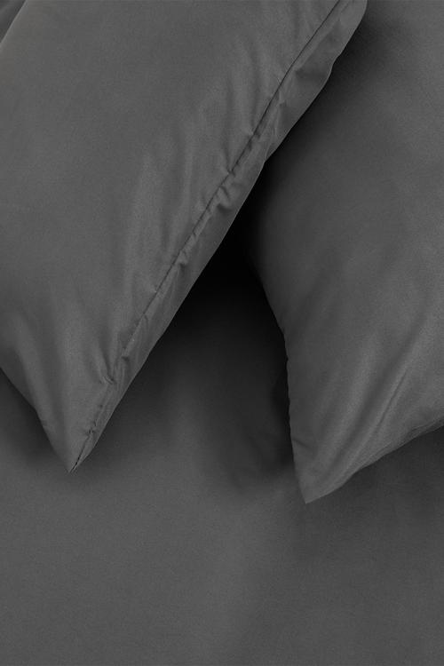 Recycled microfibre duvet set - pewter