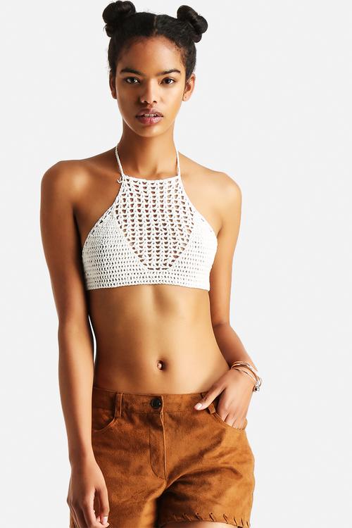 Canyon Crochet Halter Crop