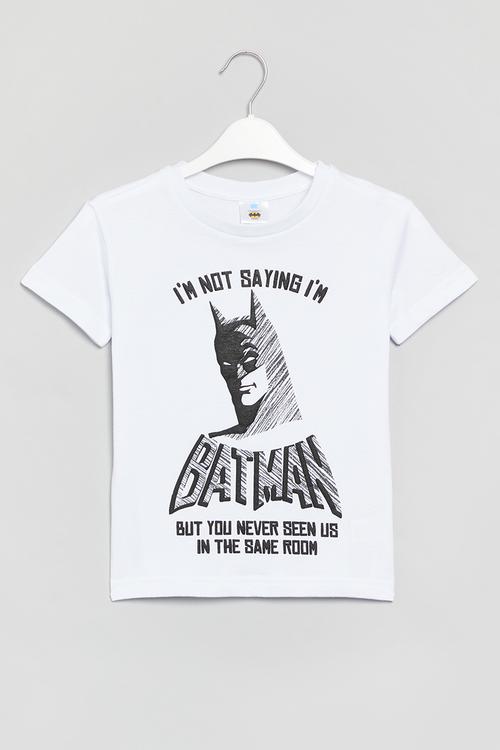Younger boys batman t-shirt - white
