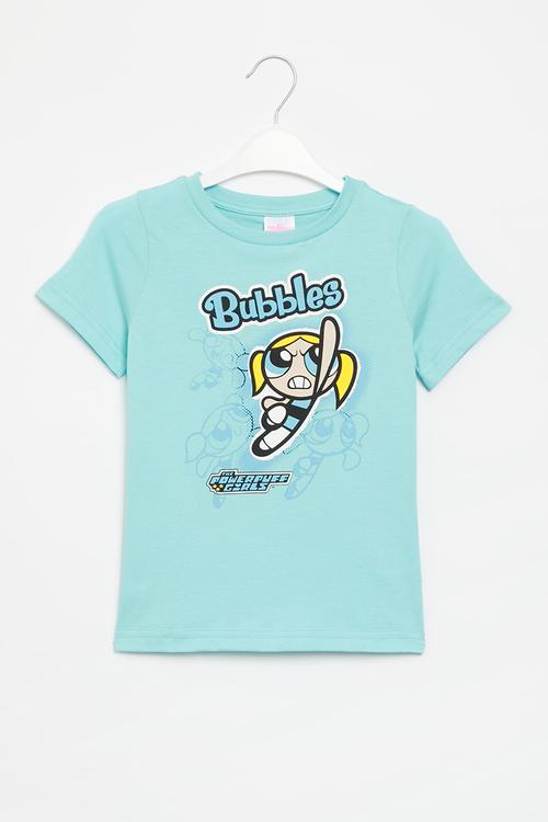 Powerpuff Girls tee - aqua