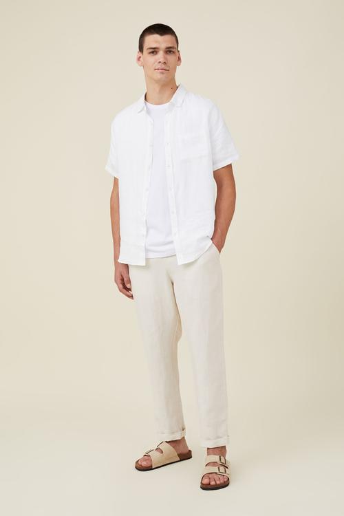 Linen pant - oatmeal