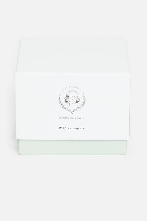 Wild lemongrass scented soy candle - 370g