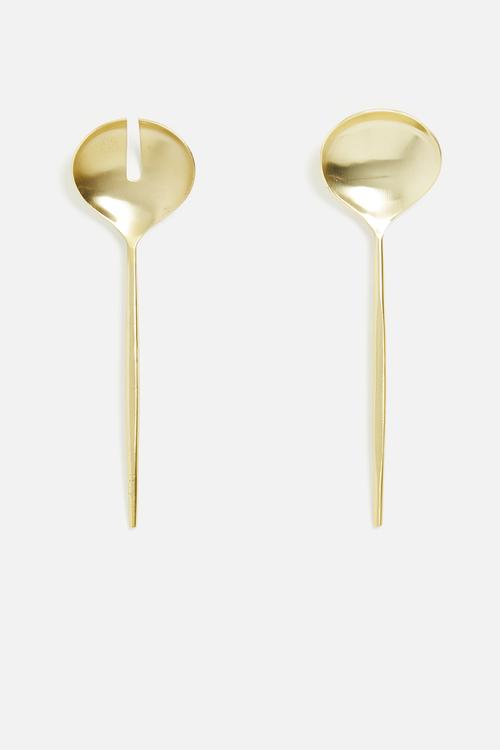 Shelly server set - brass 