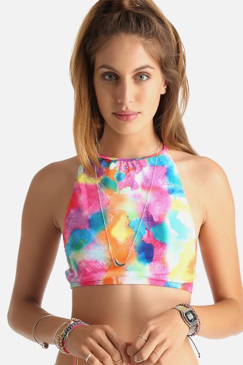 Waterpaint Crop Bikini Top