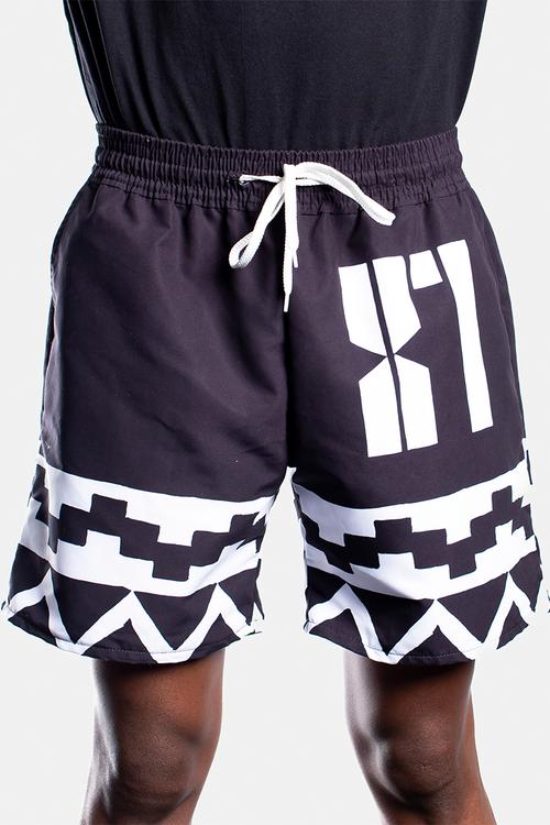 Panthers - africa unite footbal shorts - black