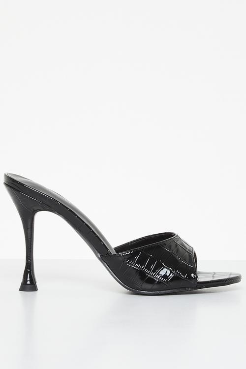 Gemma band mule - black