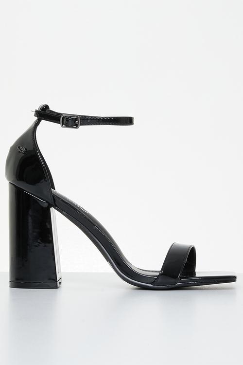 Bliss1 ankle strap heel - black