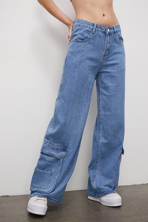 Denim cargo - blue denim