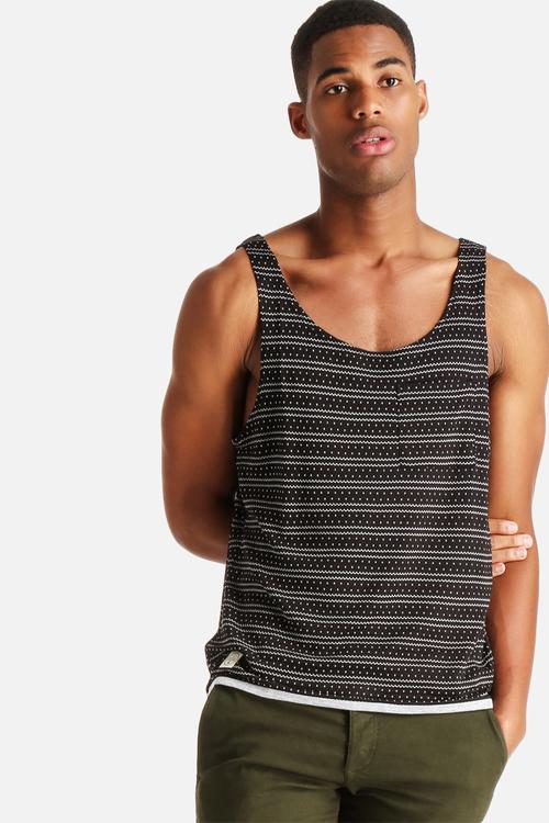 Double Faced Stripe Vest -