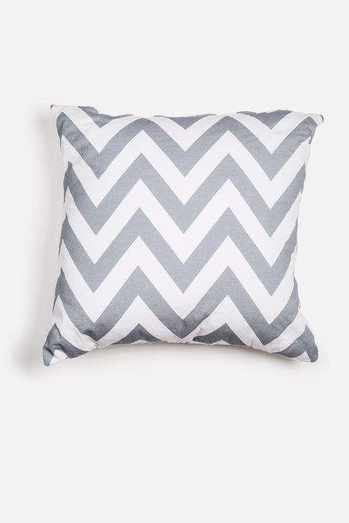 Chevron printed cushion