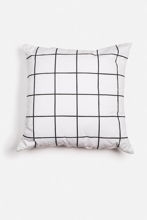 Check printed cushion