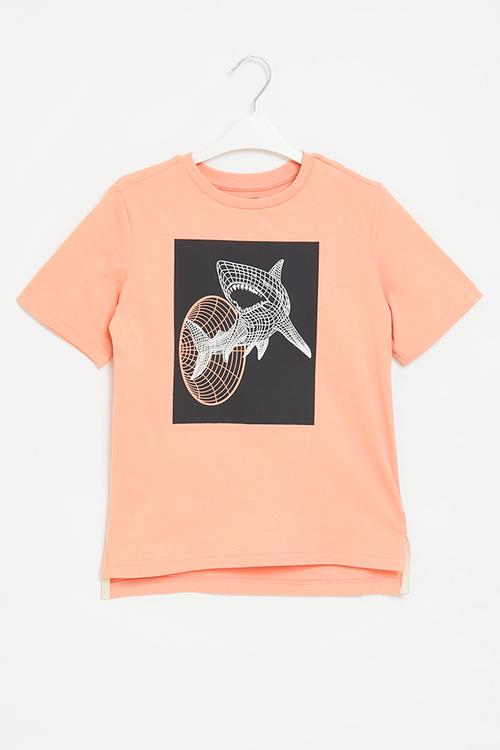 Boys styled T-shirt - dusty pink