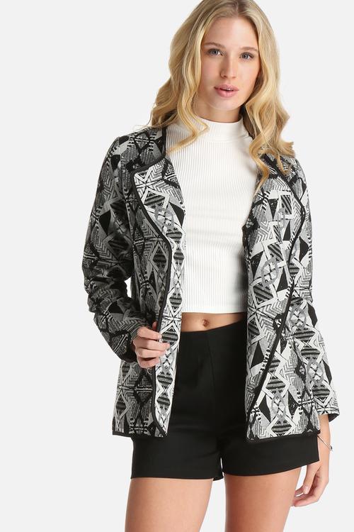 Woven Aztec Throw on Jacket