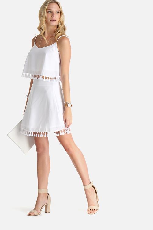 Tassel Detail Flippy Co-Ord
