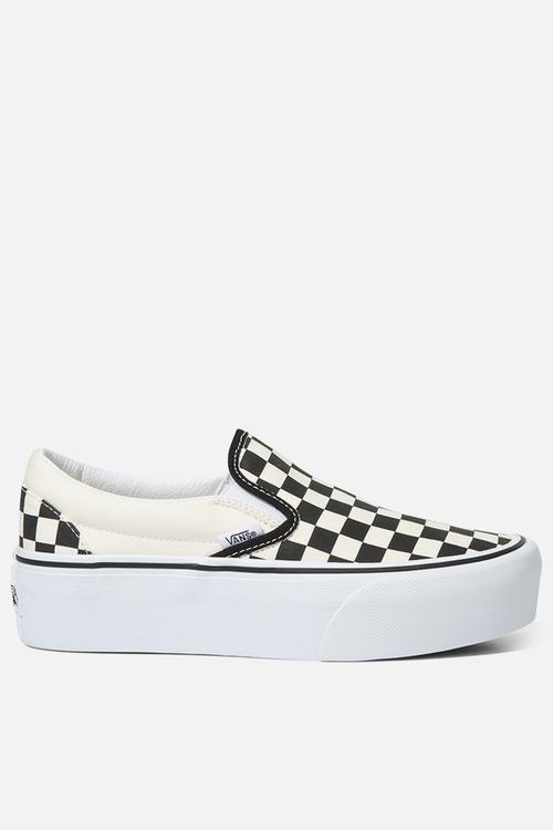 Classic slip-on stackform checkerboard