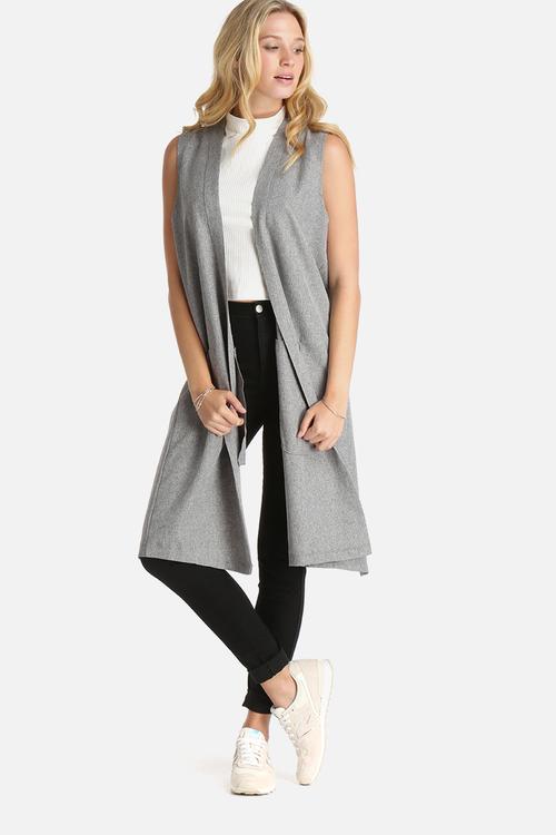 Split Back Sleeveless Kimono