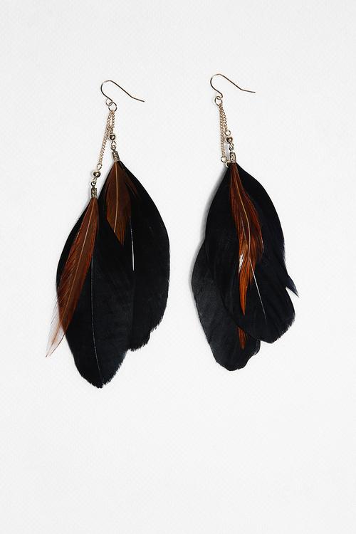 Layered Feather Earings