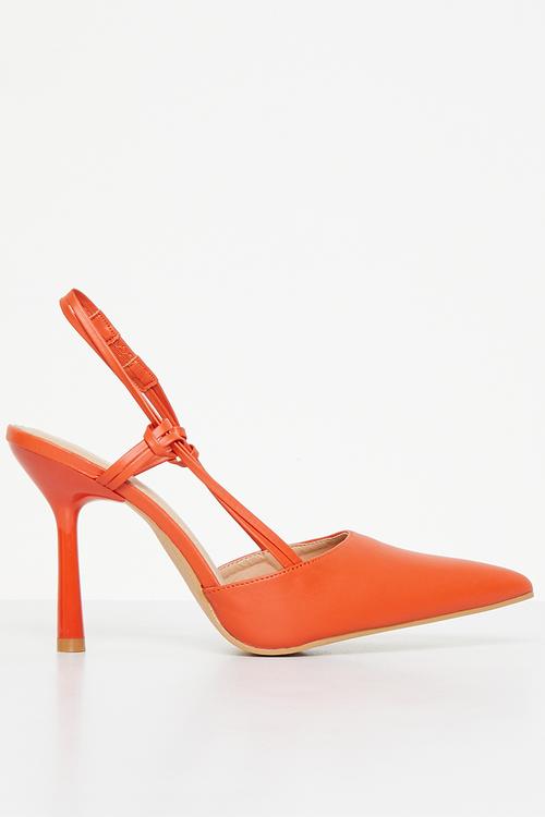 Nova slingback stiletto heel - orange