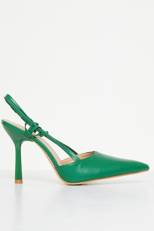 Nova slingback stiletto heel - green