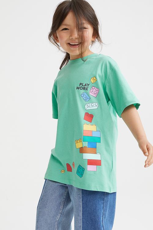 Printed T-shirt - green/lego® collection