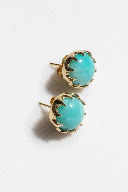 Florence Amazonite Studs