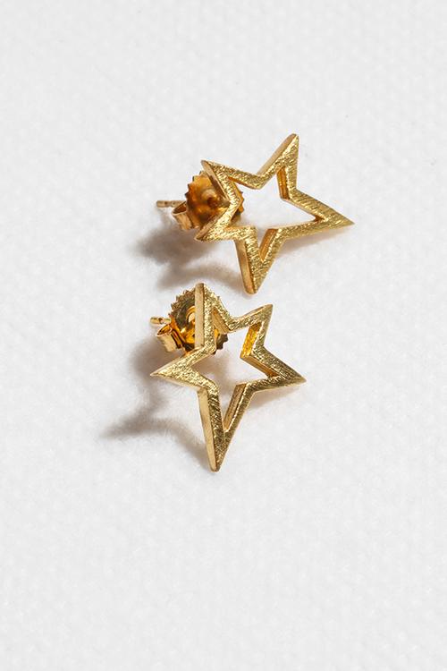Mini Star Studs Gold Vermeil