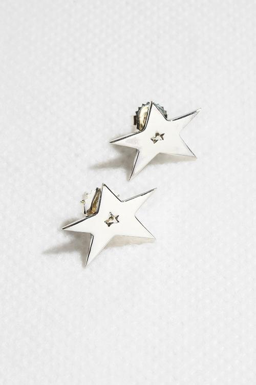 Stellar Stud Earrings Silver