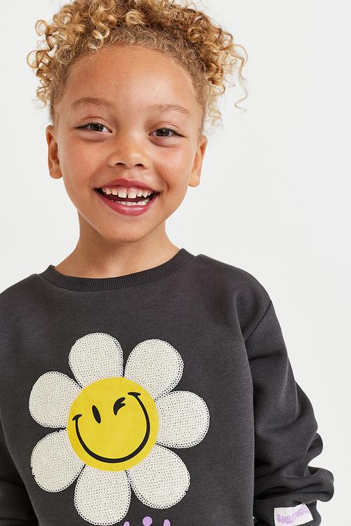 Sweatshirt - dark grey/smileyworld®