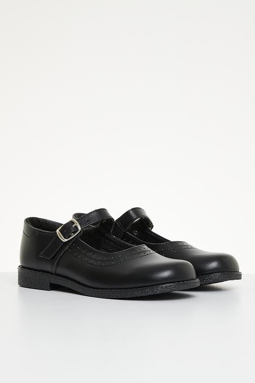 Girls school shoes - black