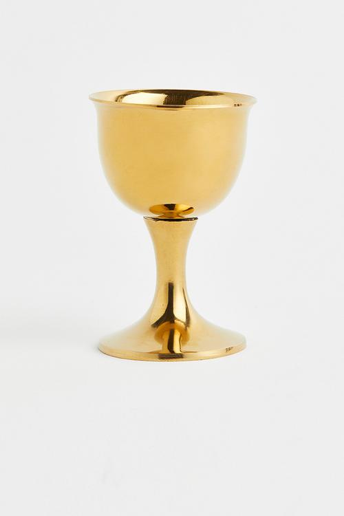 Metal egg cup - gold-coloured 