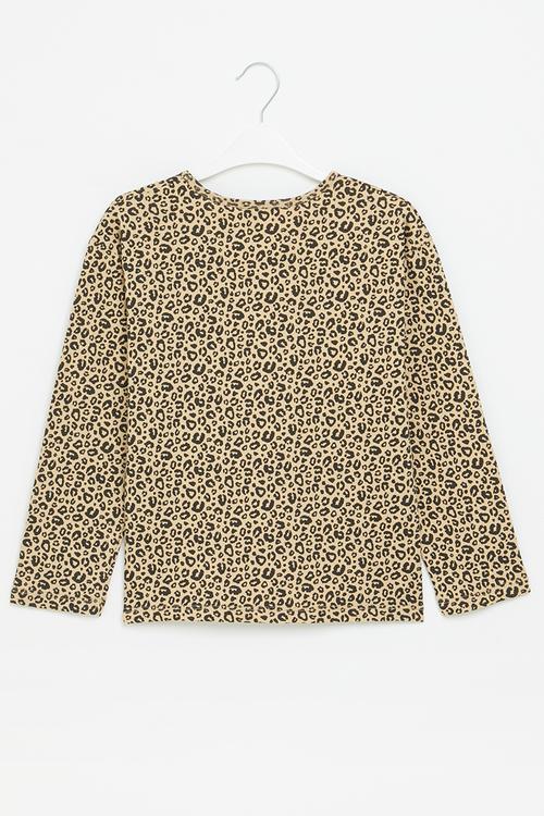 Girls tee - leopard print 