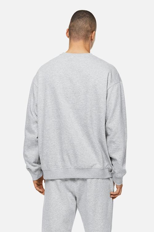 Relaxed fit sweatshirt - light grey marl