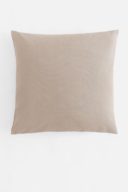 Cotton canvas cushion cover - beige 