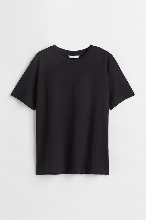 Cotton T-shirt - black