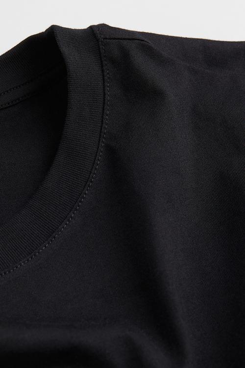Cotton T-shirt - black