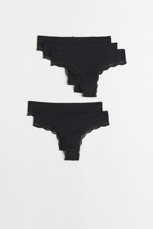 5 Pack brazilian briefs - black