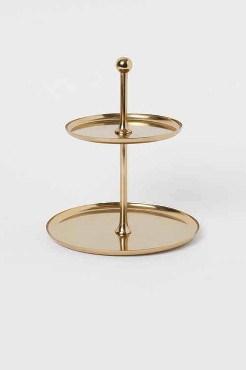 Metal cake stand - gold I