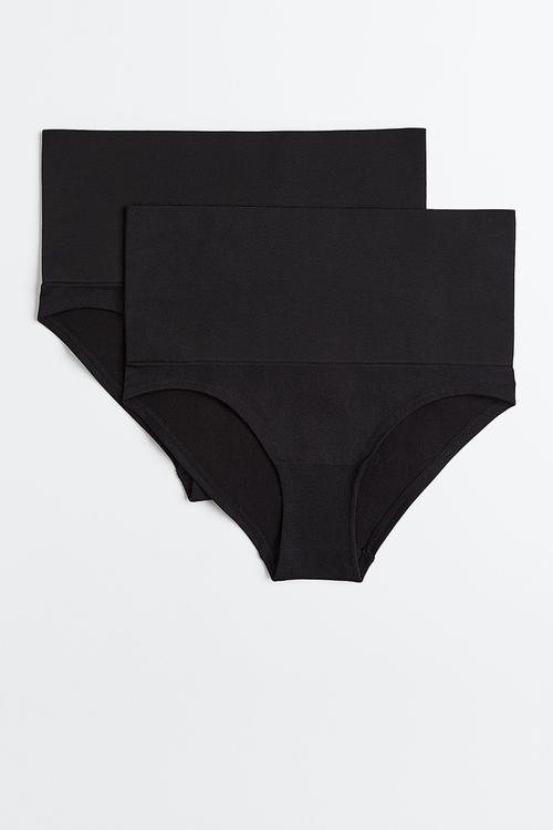 2 Pack medium shaping briefs - black