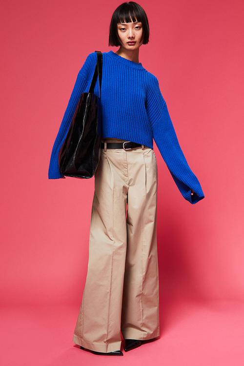 Cotton twill chinos - beige