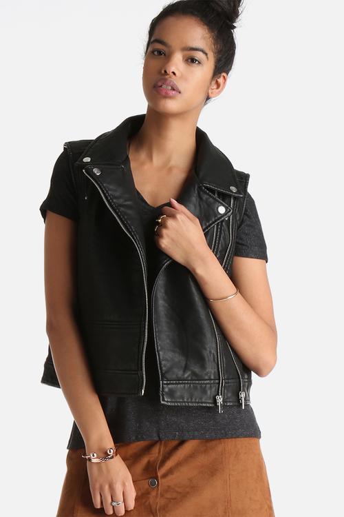 Emma Minda PU Waistcoat