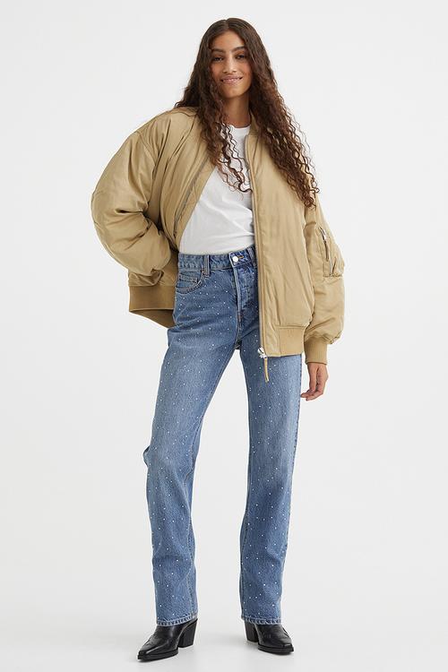 Straight high jeans - denim blue