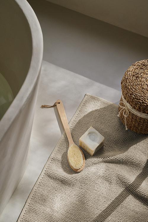 Cotton bath mat - beige I